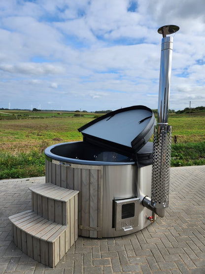 Integrated Fiberglass Round Hot Tub