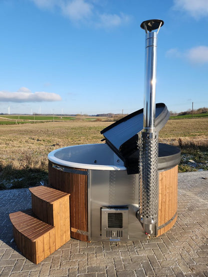 Integrated Fiberglass Round Hot Tub