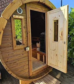 2.4m Thermo Wood Barrel Sauna